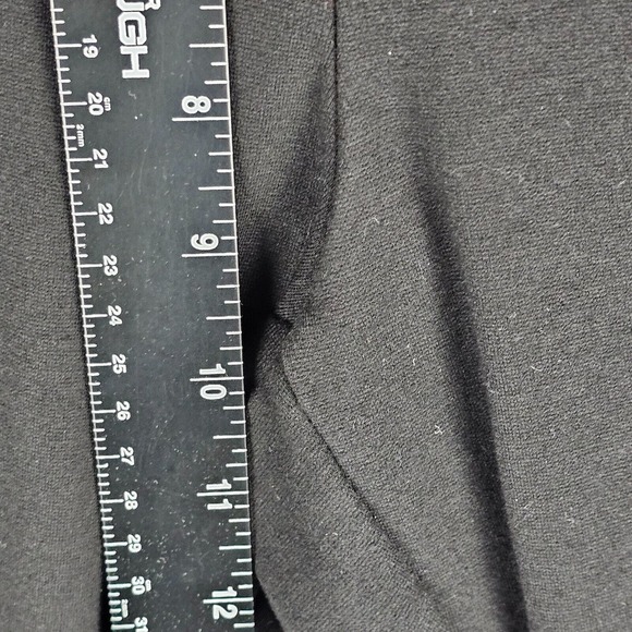 Eileen Fisher Pants Womens Medium Black Ankle Zip Pull On Stretch Casual - Picture 4 of 9